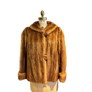 Light Brown Fur Coat, Large